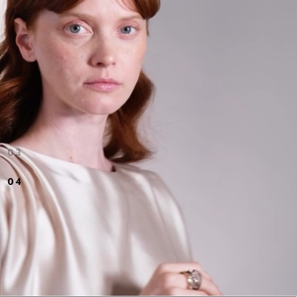 Alexis Bittar Two Toned Gold & Gunmetal Pavé Orbiting Crystal Layered Ring 7 - Picture 13 of 16